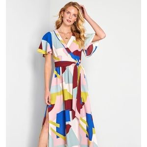 NWT “Your Time To Shine” Color Block Maxi Dress